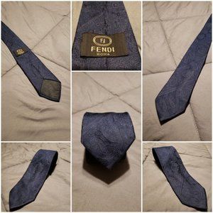 Exquisite Authentic Fendi Silk Necktie